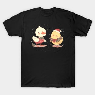 Christmas duck and chick T-Shirt